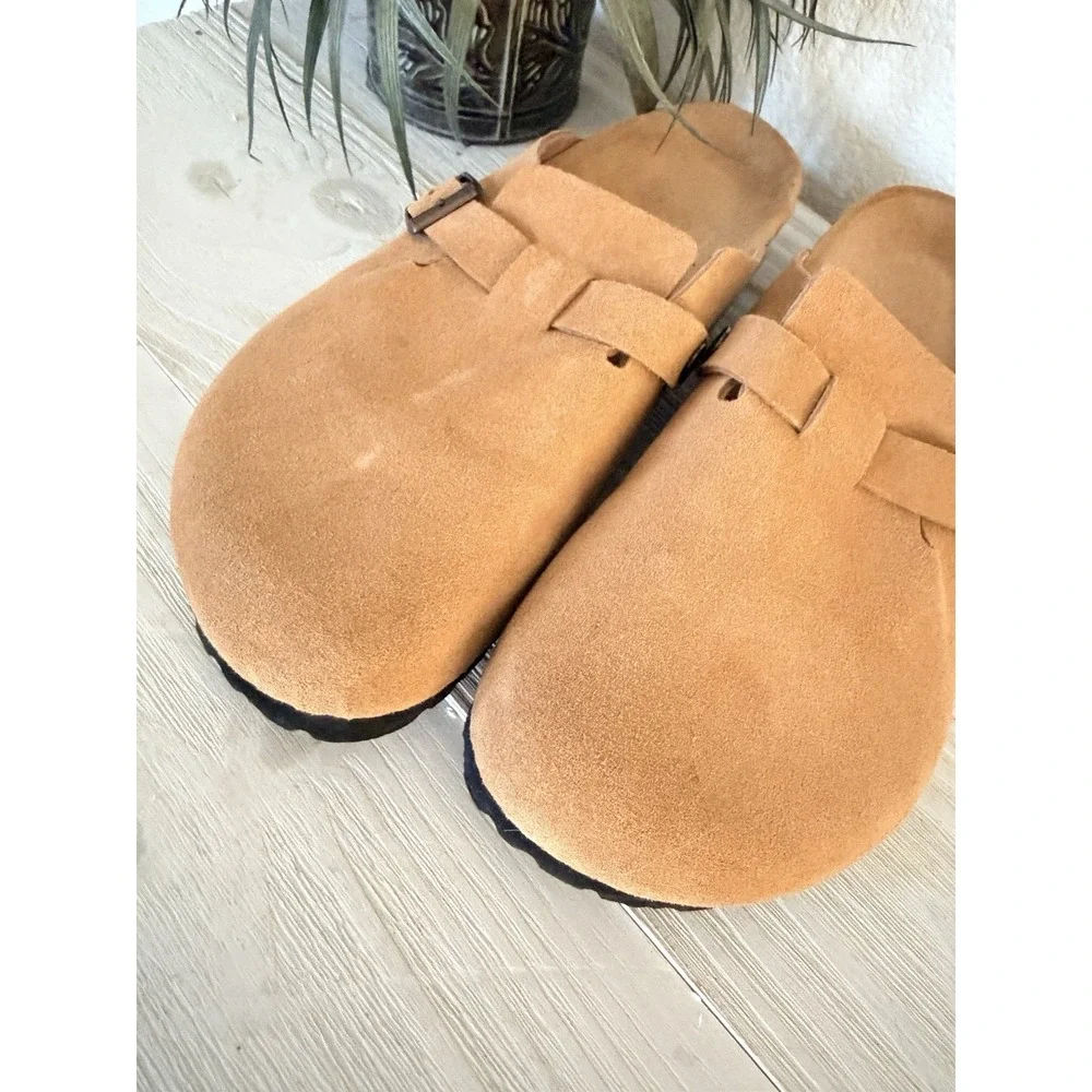 NEW Birkenstock Boston 45 Suede Clog soft footbed Unisex Shoes Slip On 12 - Picture 4 of 7